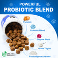 Load image into Gallery viewer, GuruAmi Dog Probiotics,Digestive Enzymes,Gut Health Chews for Digestion, Allergy Yeast, Itchy Skin- Prebiotics Fiber Supplement,Diarrhea Constipation Gas Upset Stomach Relief Treats 90 ct